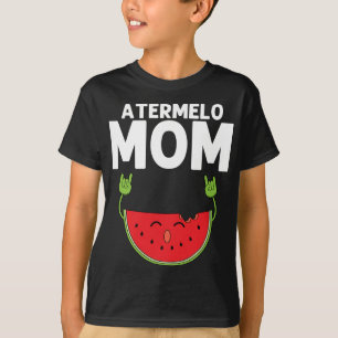 Camiseta Divertidos diseños de sandía para mamás mujeres Fr