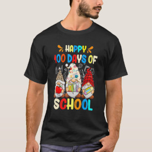 Camiseta Divertidos Felices 100 Días De Escuela Gnomos Prof