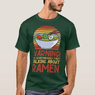 Camiseta Divertidos fideos de comida de Ramen Amantes del A