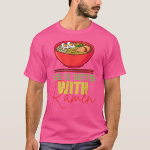 Camiseta Divertidos fideos de comida de Ramen Amantes del A