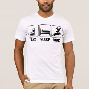 Camiseta Divertidos frescos comen, duermen, montan arte del