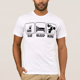 Camiseta Divertidos frescos comen, duermen, montan arte del
