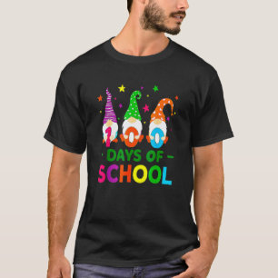 Camiseta Divertidos Gnomos 100 Días De Colegio Profesor Niñ