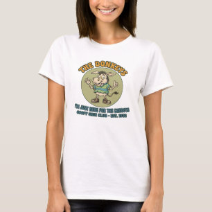 Camiseta Divertidos Los Burros Estoy Aquí Solo Por Las Zana