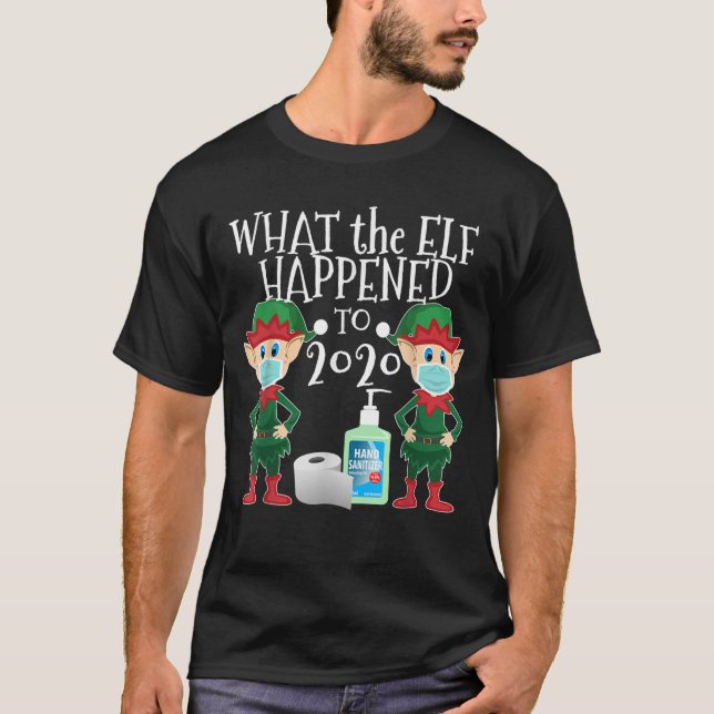 Camiseta Divertidos Navidades 2020 Elf - Lo que el elfo ocu (Anverso)