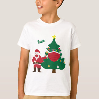 Camiseta Divertidos Navidades 2020 Santa y árbol decorado