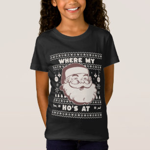 Camiseta Divertidos Navidades burdos de Santa Claus Ho Ug