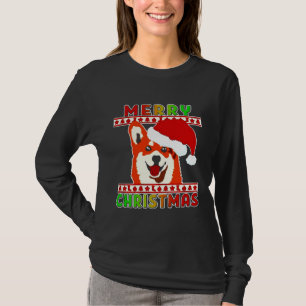 Camiseta Divertidos Navidades Corgi Perro Santa 434