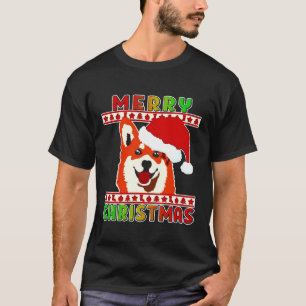 Camiseta Divertidos Navidades Corgi Perro Santa 434