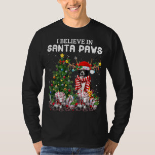 Camiseta Divertidos Navidades de árbol de Navidad en el bor