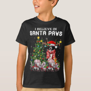 Camiseta Divertidos Navidades de árbol de Navidad en el bor