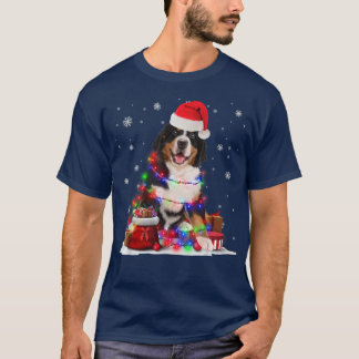 Camiseta Divertidos Navidades de árboles de perro de montañ