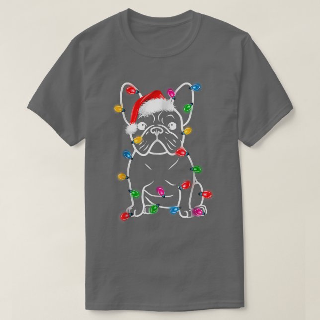 Camiseta Divertidos Navidades de árboles de perros Bulldog  (Diseño del anverso)