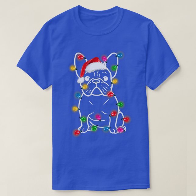 Camiseta Divertidos Navidades de árboles de perros Bulldog  (Diseño del anverso)