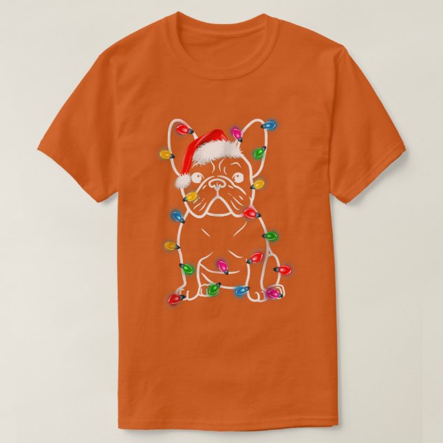 Camiseta Divertidos Navidades de árboles de perros Bulldog  (Diseño del anverso)