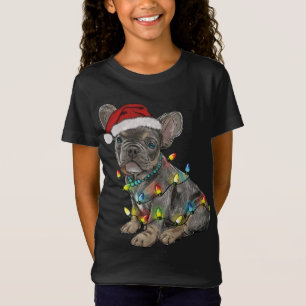 Camiseta Divertidos Navidades de árboles de perros Bulldog 