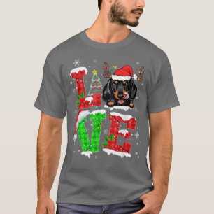 Camiseta Divertidos Navidades de árboles de perros de Dachs