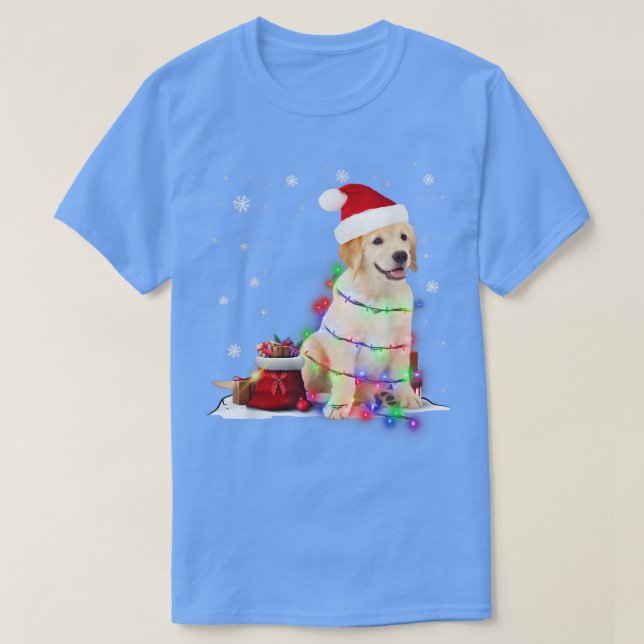 Camiseta Divertidos Navidades de árboles de perros de Labra (Diseño del anverso)