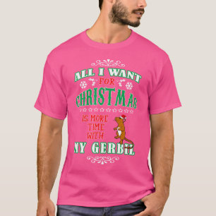 Camiseta Divertidos Navidades de la mascota Cute Gerbil