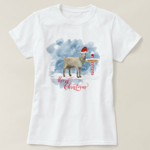 Camiseta Divertidos Navidades de los amantes de la cabra de