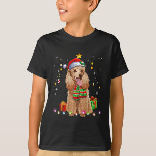 Camiseta Divertidos Navidades de los árboles de perro canin