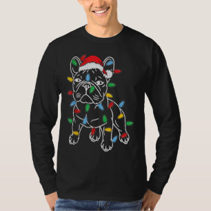 Camiseta Divertidos Navidades de perros Bulldoges franceses