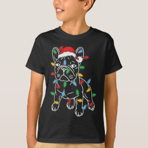 Camiseta Divertidos Navidades de perros Bulldoges franceses