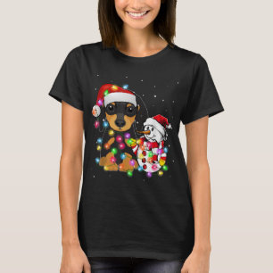 Camiseta Divertidos Navidades de perros de Dachshund Tee Sn