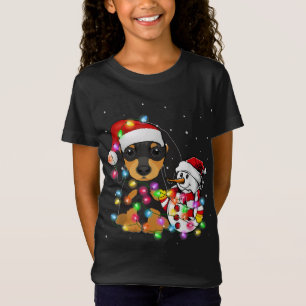 Camiseta Divertidos Navidades de perros de Dachshund Tee Sn