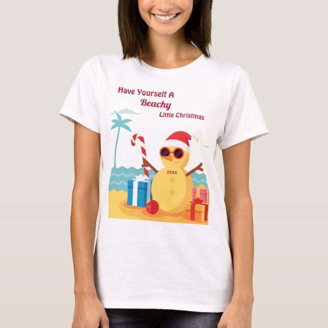 Camiseta Divertidos Navidades de Santa Claus Año Nuevo pers (Anverso)