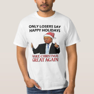 Camiseta Divertidos Navidades de Santa Trump