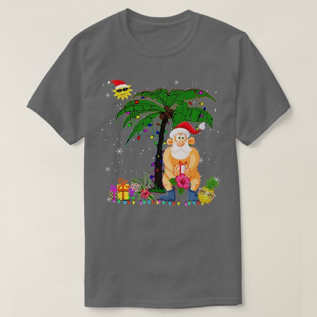 Camiseta Divertidos Navidades De Swimsuit En Santa Summer E (Diseño del anverso)