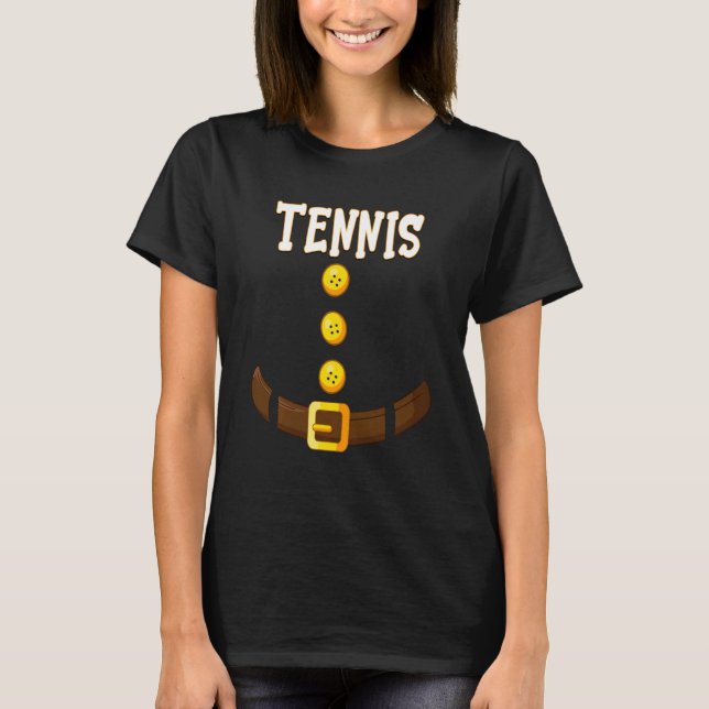 Camiseta Divertidos Navidades de tenis Gnome Dwarf Matching (Anverso)