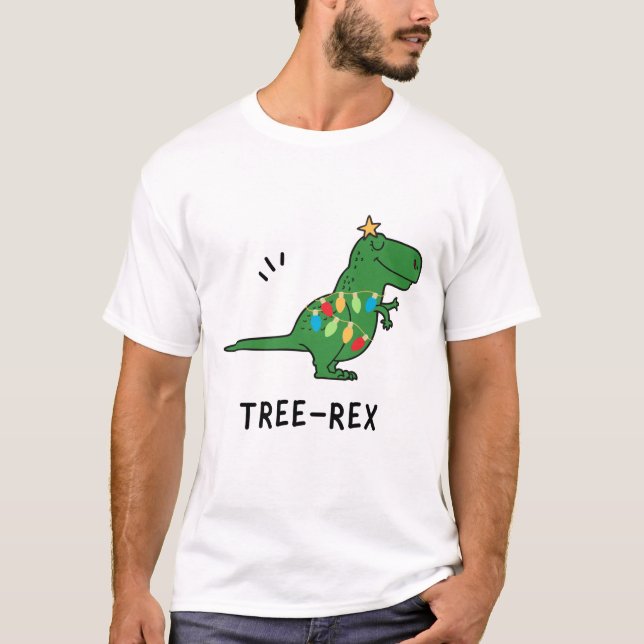 Camiseta Divertidos Navidades de Tree-Rex (Anverso)