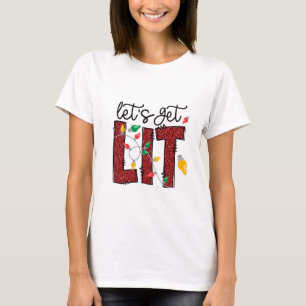 Camiseta Divertidos Navidades de vacaciones alumbran "Vamos