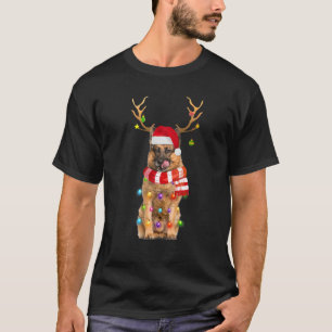 Camiseta Divertidos Navidades del Pastor Alemán 2021 Encend