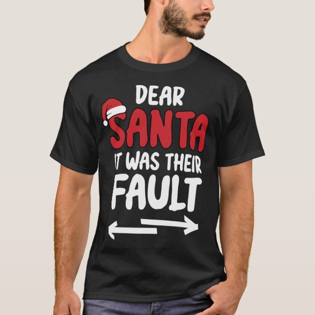 Camiseta Divertidos Navidades Diciendo Querido Papá Noel Qu (Anverso)