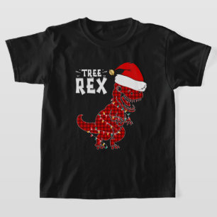 Camiseta Divertidos Navidades Dinosaur Tree Rex T-Shirt