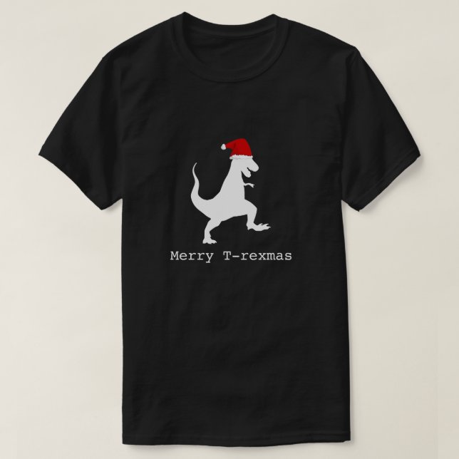 Camiseta Divertidos Navidades Dinosaurios 'Feliz T-rexmas' (Diseño del anverso)