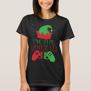 Camiseta Divertidos Navidades Gamer Shirt, yo soy el elfo d