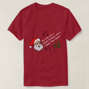 Camiseta Divertidos Navidades gay desean a Manly Kissmas Fe