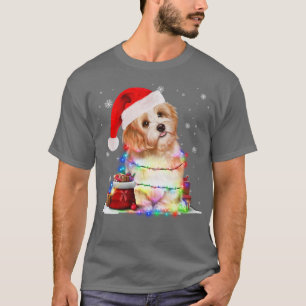 Camiseta Divertidos Navidades malteses de árboles de perros