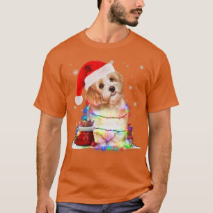 Camiseta Divertidos Navidades malteses de árboles de perros