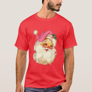 Camiseta Divertidos Navidades rosados de Santa Claus Desi