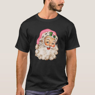 Camiseta Divertidos Navidades rosados de Santa Claus Desi