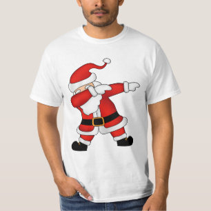 Camiseta Divertidos Navidades Santa Claus Dabbing T-Shirt