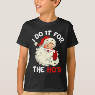 Camiseta Divertidos Navidades Santa Claus Lo Hago Para El H