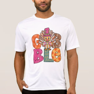 Camiseta Divertidos niños divertidos de la cena de Acción d