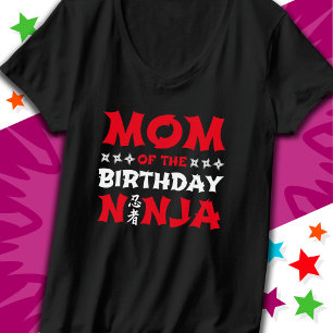 Camiseta Divertidos niños Fiestas de Karate Mamá del cumple
