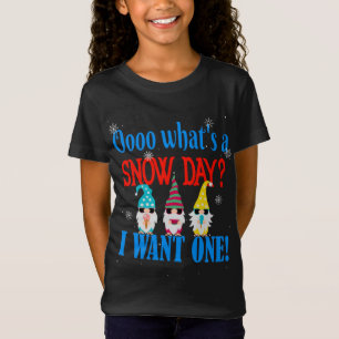 Camiseta Divertidos novatos en el Día de la Nieve quieren u